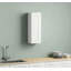 Armoire murale 1 porte et 2 tablettes blanches en bois massif blanc pour le rangement dans la cuisine, la salle de bain, la buanderie, tablettes réglables prêtes à assembler (l 21 po x P 12 po x H 36 po)-552886751