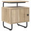 40 cm W Galvanised Steel Bedside Table