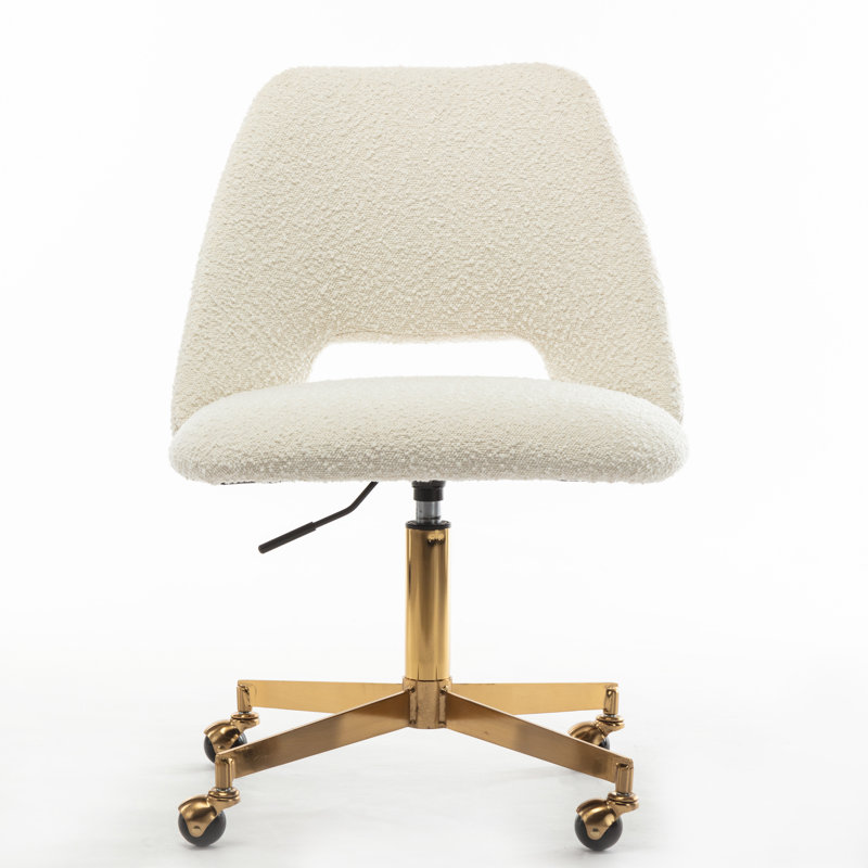 Chaise de travail Borrego, Boucle blanc