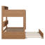 Lit superposé avec rangement et lit gigogne, structure de lit superposé en bois peu encombrante avec tablettes de chevet-1868625103-1868625137