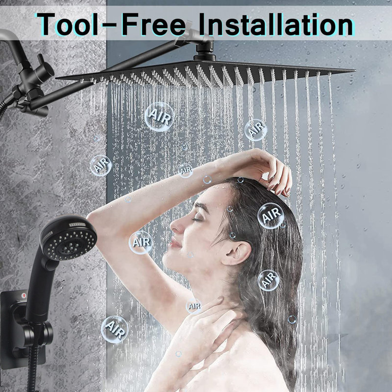 Rain Dual Shower Head 1.5 GPM GPM