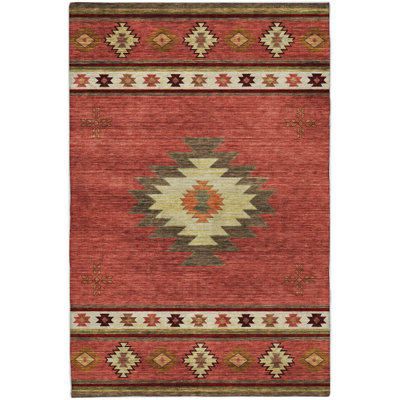 Tapis aztèque ADS179 de qualité supérieure lavable à la machine Dream Shag