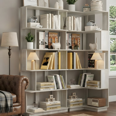 Bibliothèque modulaire en L (21 pouces + 31 pouces)