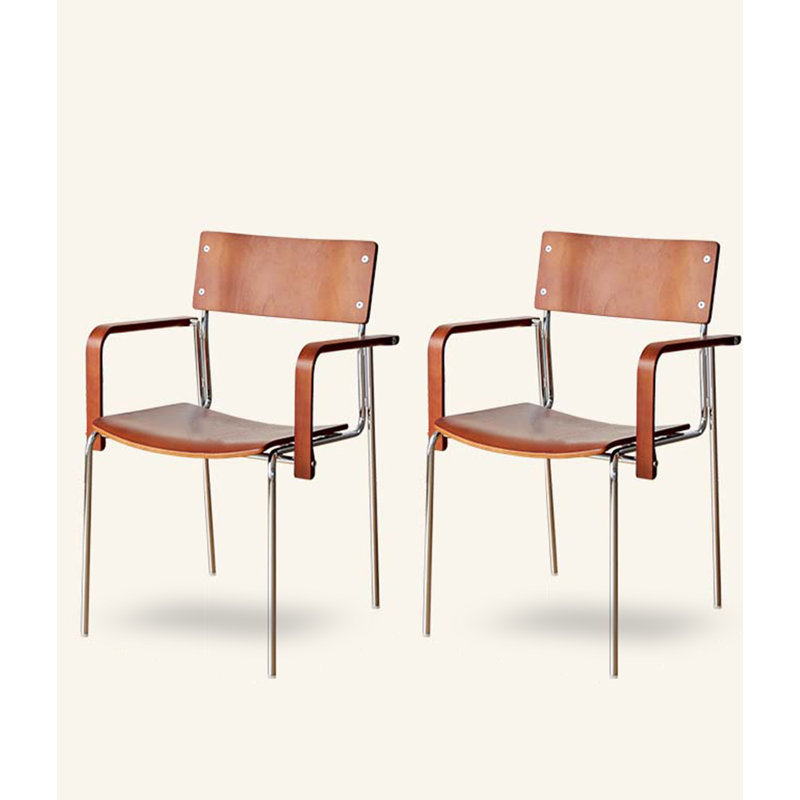 Petit tabouret rétro en bois massif