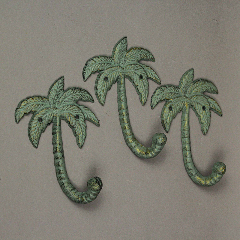 Crochet mural en fer vert