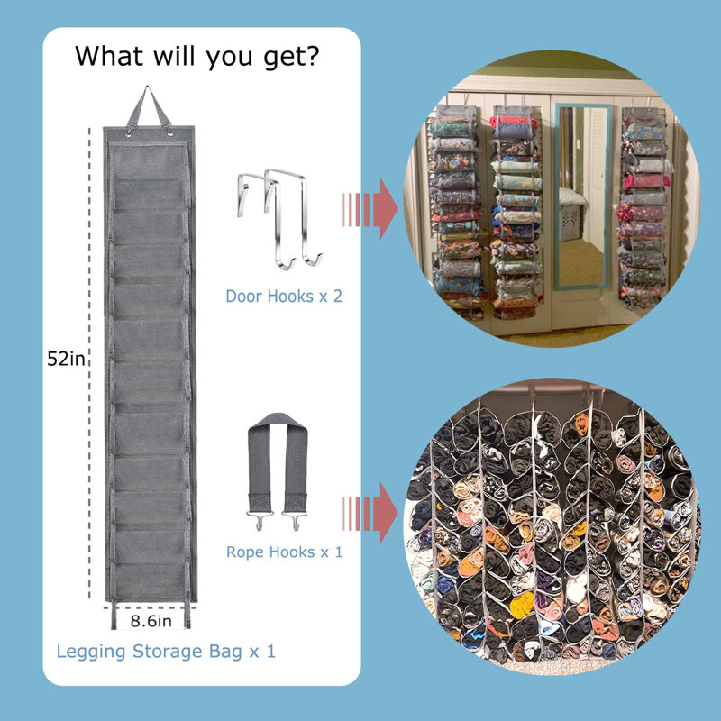 Nedda Fabric Closet System, Gray