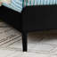 Structure de lit double pleine grandeur avec 2 tiroirs de rangement, lit en velours, style moderne pour chambre noire-1339426184-1339426186