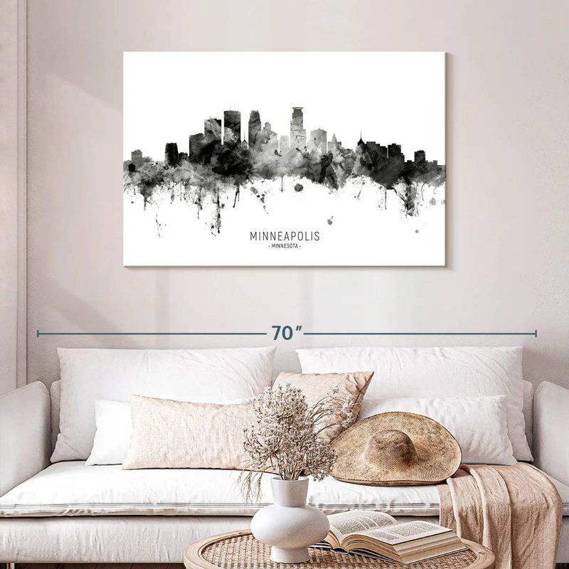 Sireci Minneapolis Minnesota Skyline II, 30" H x 45" W