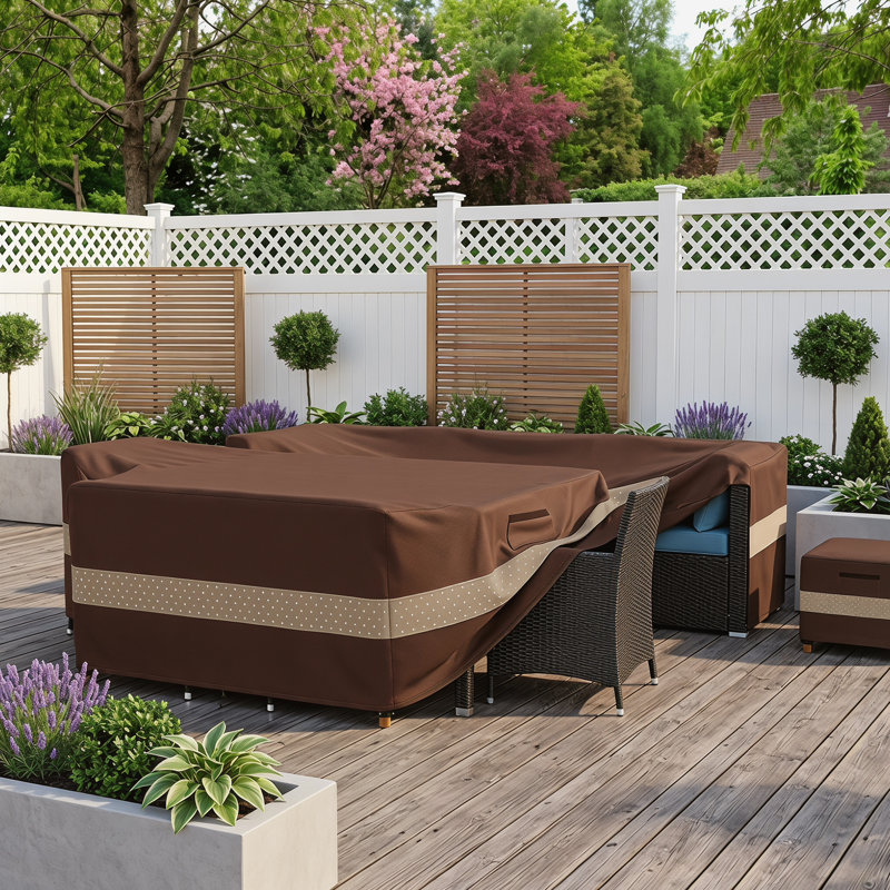 Heavy Duty Waterproof Outdoor Furniture Covers, 28" H x 64" W x 126" D
