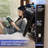 Carson Heavy Duty Metal Bed Frame With Faux Leather Adjustable Headboard & LED Lights & Charging Station, Black-374419951