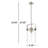 Fenecia 1-Light Dimmable Cylinder Pendant-478504166