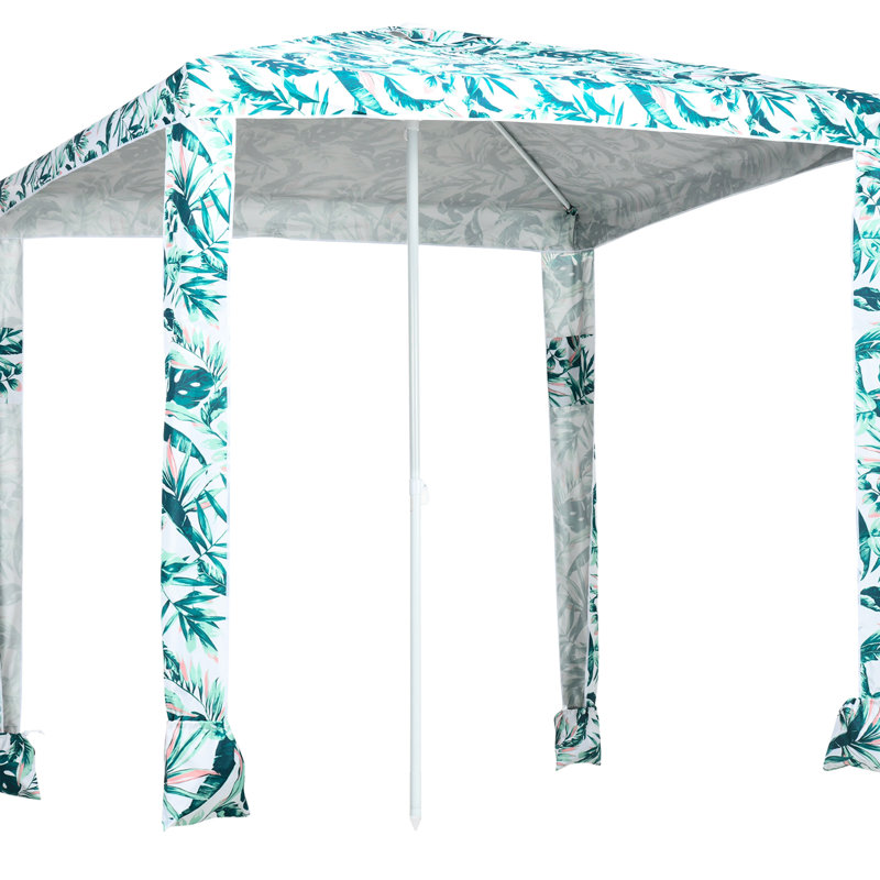 Parasol Uv50 + Sun Beach - Assemblage rapide, stable avec sacs de sable, sac de transport portable pour installation en camping, vent, voyages