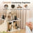 Bathroom Countertop Ceramic Tray Inlaid Fan-Shaped 2-Tier With Handle-1455611767