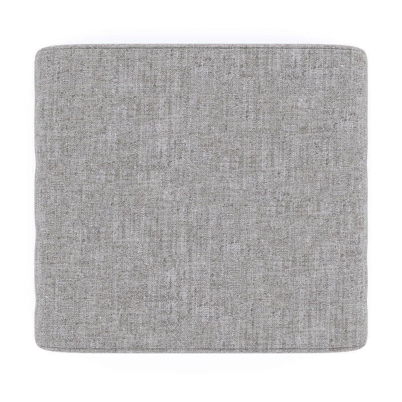 Sunbrella® Outdoor Ottoman Cushion, Canvas Granite Sunbrella® Canvas, 4" H x 22" W x 20" D