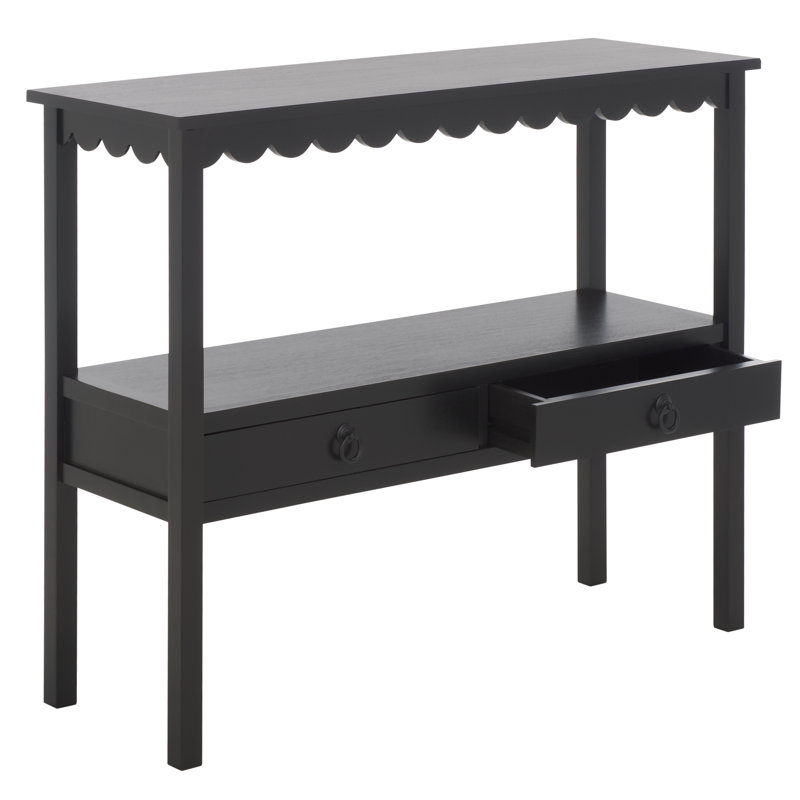 Sacaton Haven Lower 2 Drawer Console, Matte Black