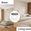 Table de chevet ronde à double couche - Table d'appoint moderne avec tiroir de rangement-113796625
