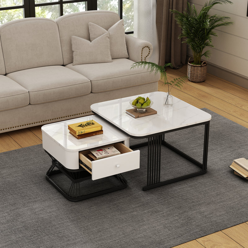 Trestle Coffee Table with Storage