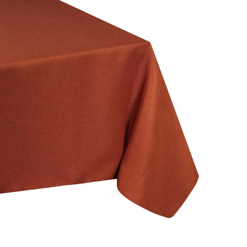 Nappe ronde en polyester Vallejos, 144 po x 60 po, oblong, Terra Cotta