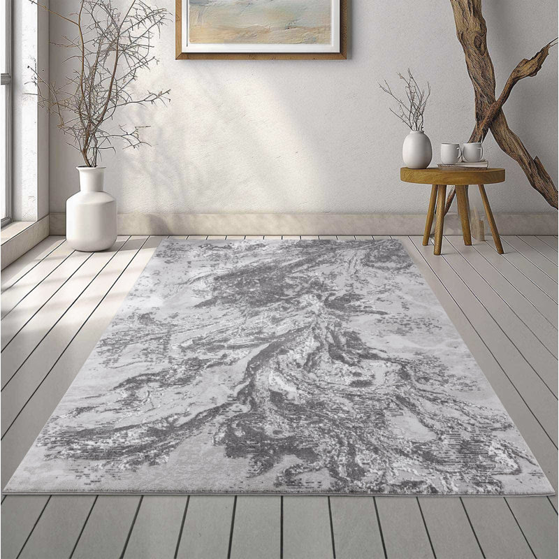 Bushmills Machine Woven Grey Indoor Rug, Rectangle 80 x 150cm