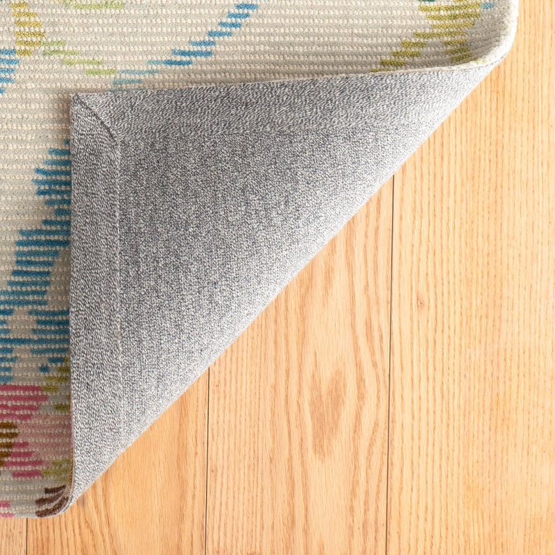 Hand-Tufted Multicolor Wool Rectangular Rug 5' x 8'