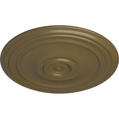 Médaillon de plafond Endurathane Reece, DE 21 po x P 1 1/4 po, (convient aux auvents jusqu'à 6 3/4 po), fini boue du Mississippi peint à la main