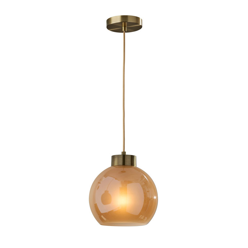 Atticus Pendant, Antique Brass, Gold