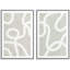 «Pastel White Swirl Motif», 2 pièces-98553996-98553997