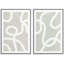 «Pastel White Swirl Motif», 2 pièces-98553997-98553996