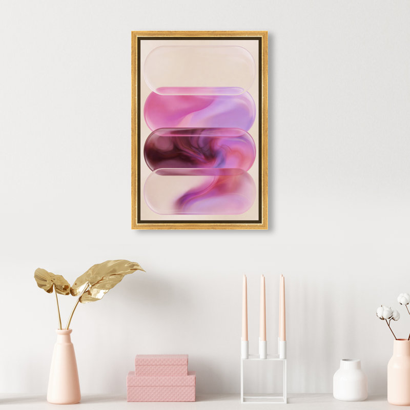 Clear Rose Print by Oliver Gal, 25"H x 17"W, Gold Floater Frame