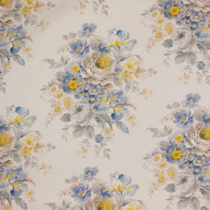 Alison Suite 100% Cotton Fabric, Blue Moon