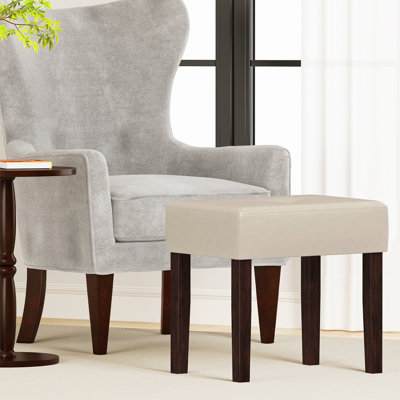Nakendra PU Leather Rectangle Ottoman Stool,Bench Chair for Living Room,Bedroom