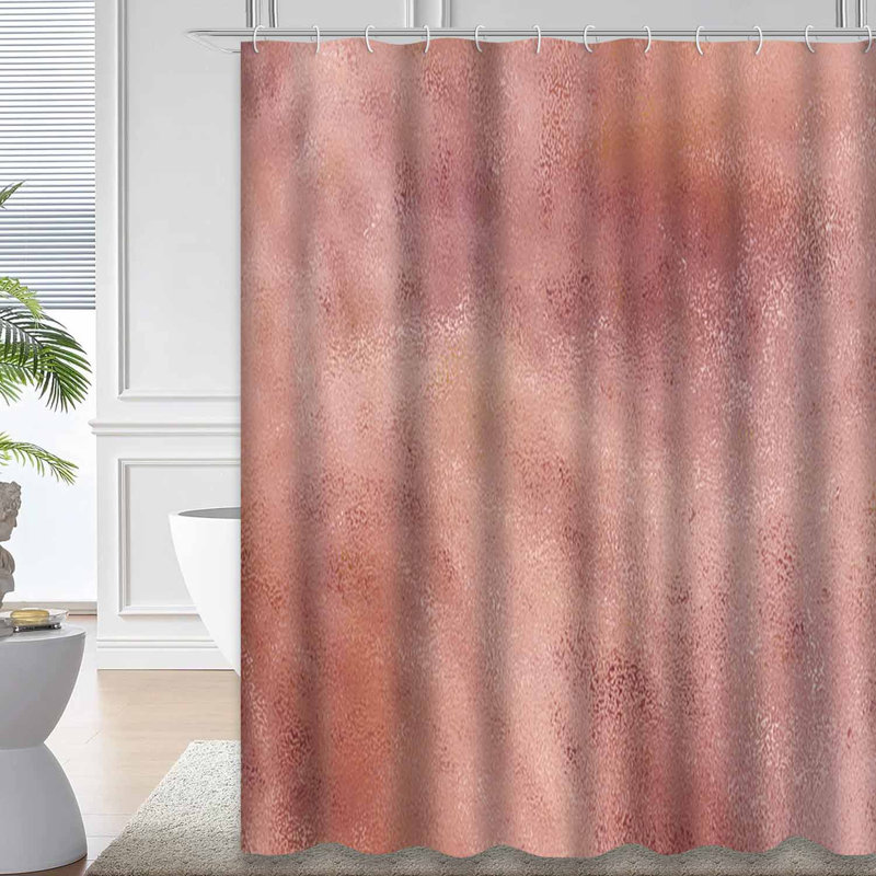 Rideau de douche Rose Copper Bronze, L 72 po x l 72 po