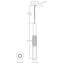 Luminaire suspendu, 29 po, bronze urbain, albâtre-1399364722