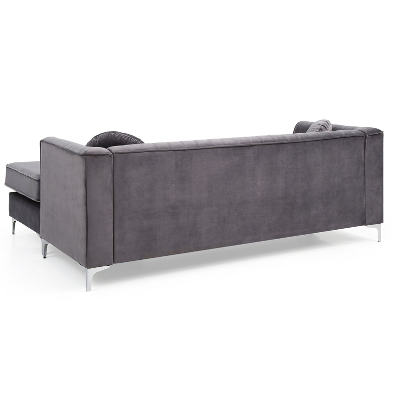 Canapé-fauteuil Delray G793B-SC (3 boîtes), Gris
