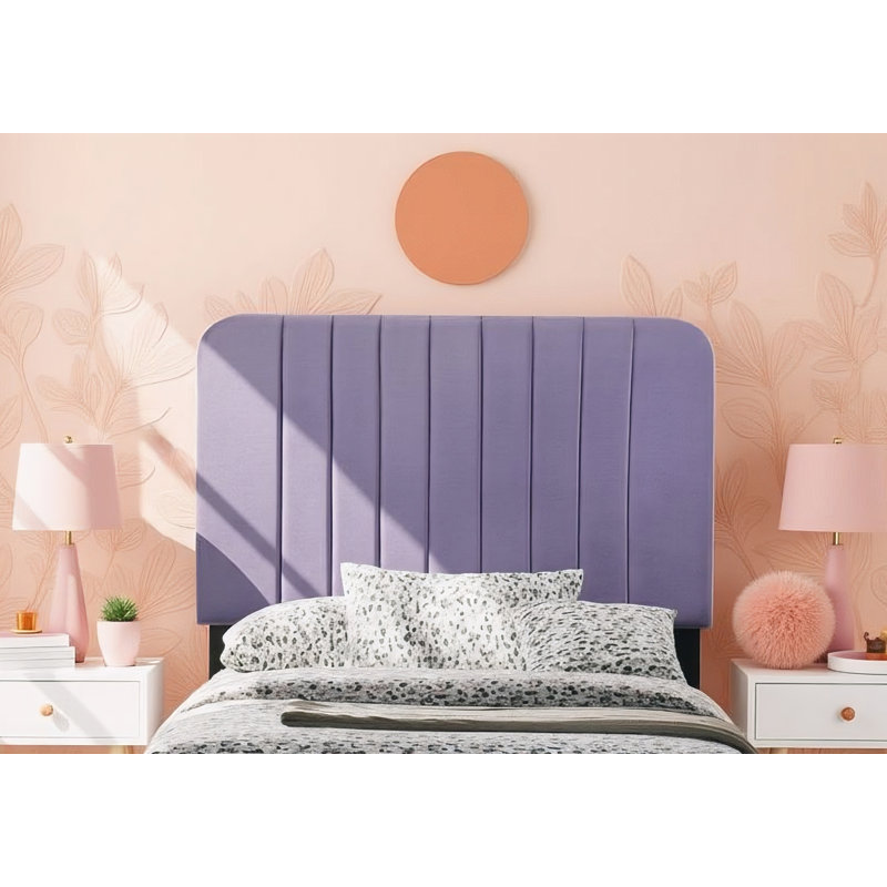 Ensemble de 2 lits simples Valletta, Lit simple, Mauve