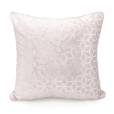Kangana Luxury Metallic Geometric Foil Pattern Cushion