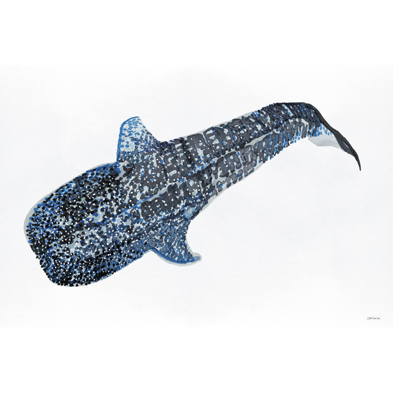 Requin-baleine 2 sur toile par Stellar Design Studio, H 32 po x l 48 po x P 1,25 po