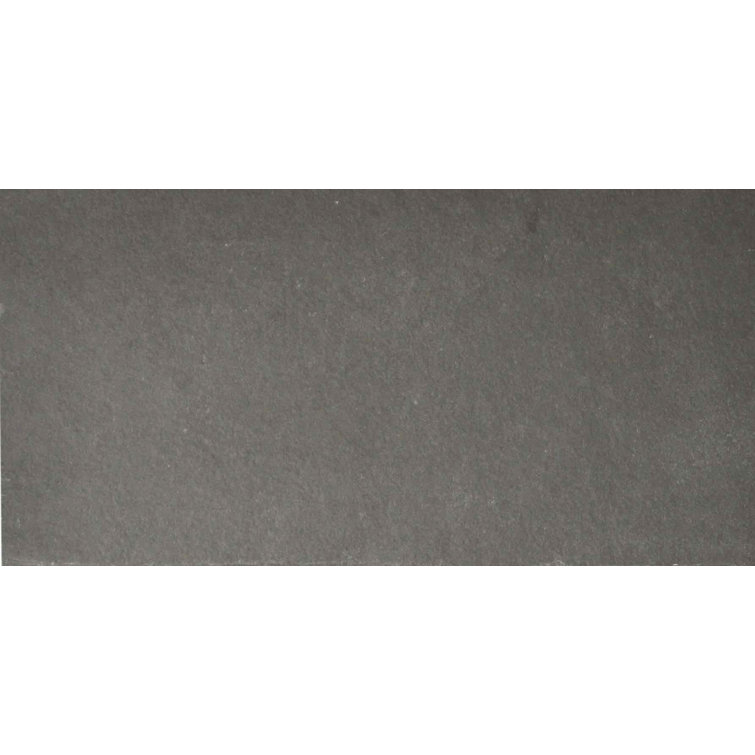 Pewter 6" x 12" Slate Field Tile in Grey