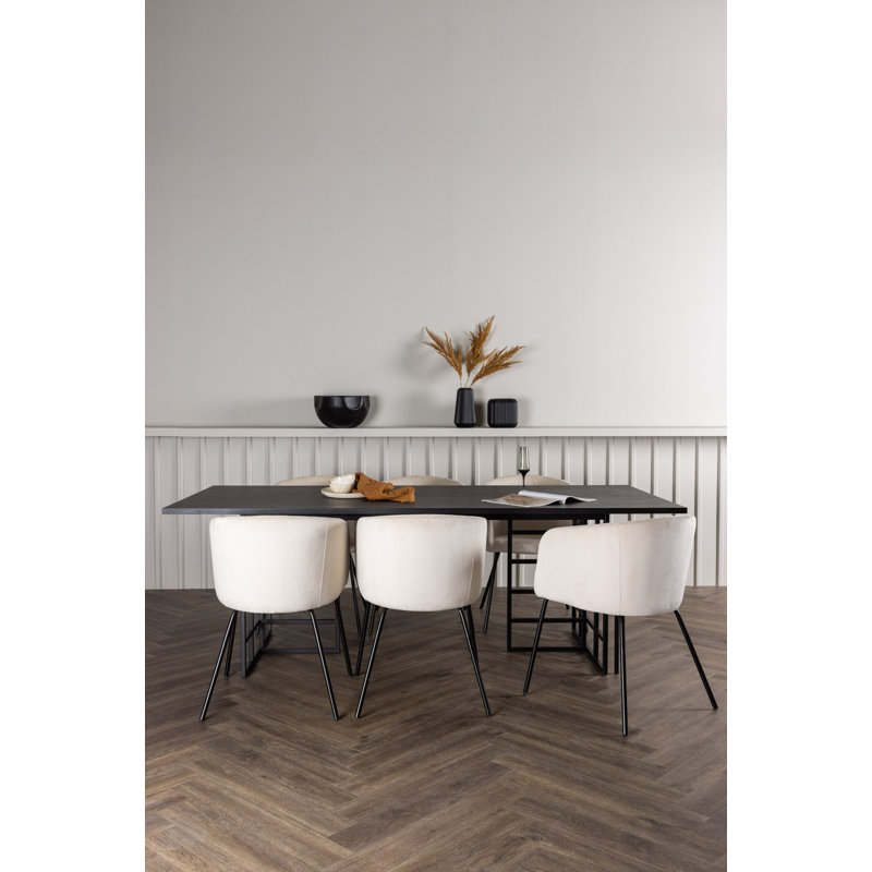 Northgate 6 - Person Dining Set, Black