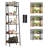 5-Tier Trapezoidal Bookshelf with Lighting and Touch Slider Control-498597033