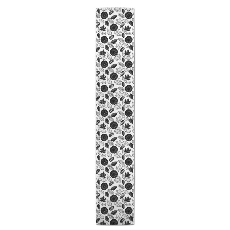Safira Pumpkin Table Runner, 72" x 16", Black