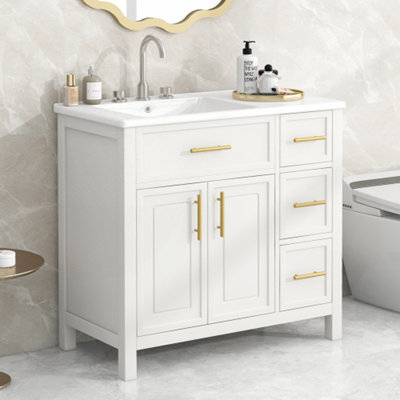 Meuble-lavabo 36 po avec comptoir d'évier