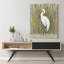 « white aigrette i », impression sur toile tendue