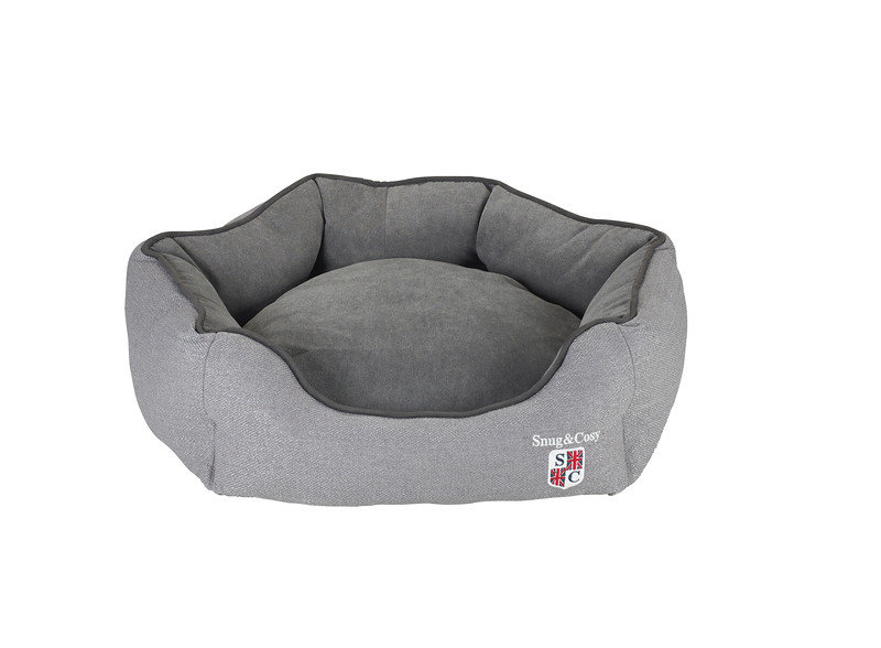 Bolster Pet Bed, 21cm H x 63cm W x 56cm D