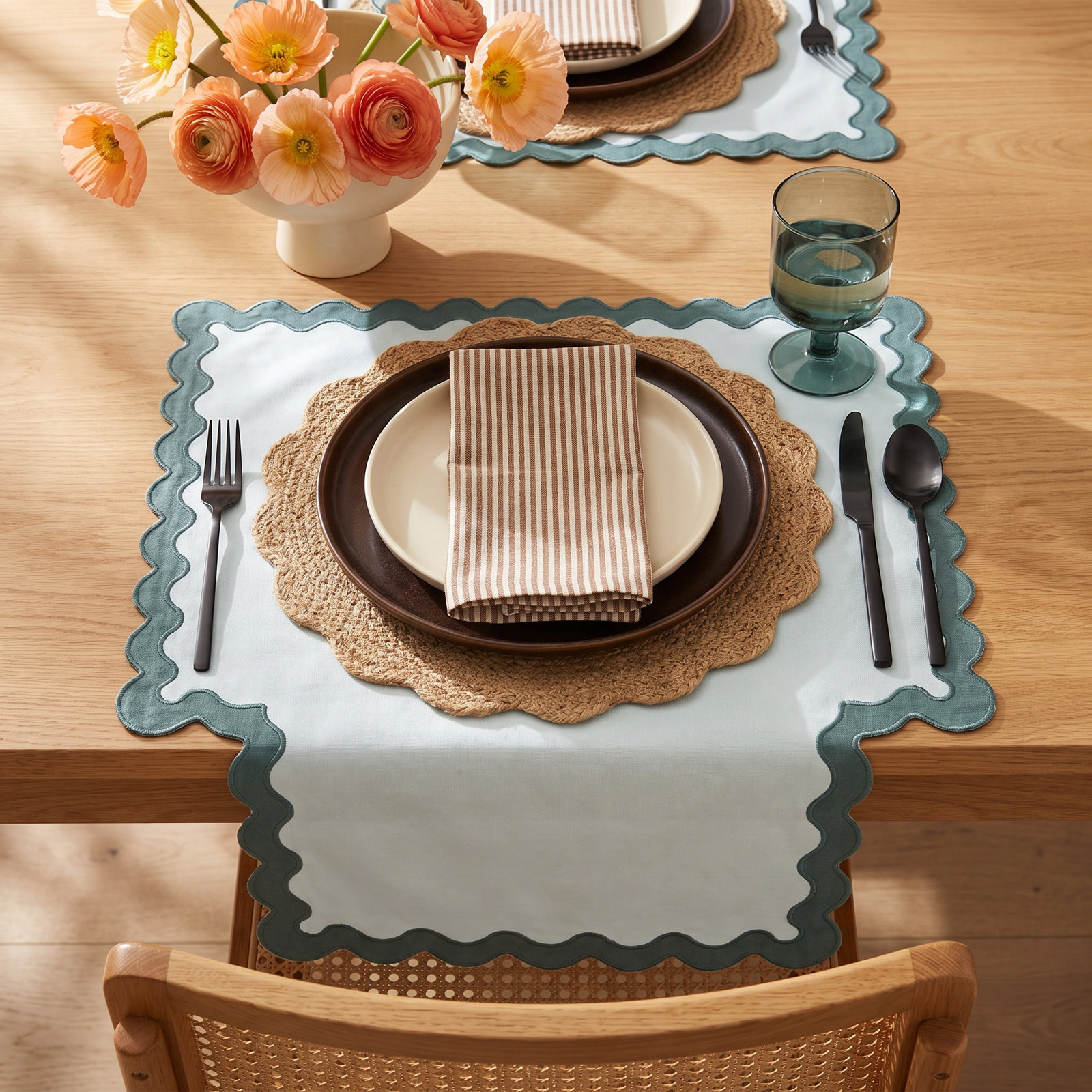 Reversible Rectangle Placemat, Green