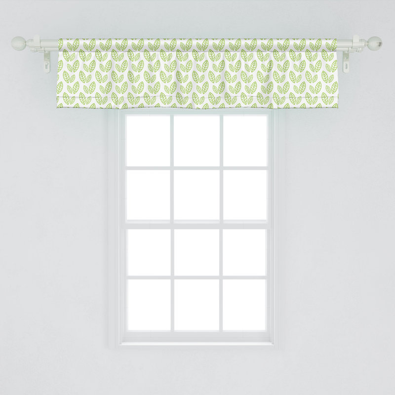 Ensemble de 2 cantonnières Ambesonne Green Leaf, L 54 po x L 12 po