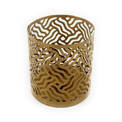 Baird 3.9'' H Metal Tabletop Tealight Holder