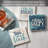 Stoneware Square 4 Piece Coaster Set