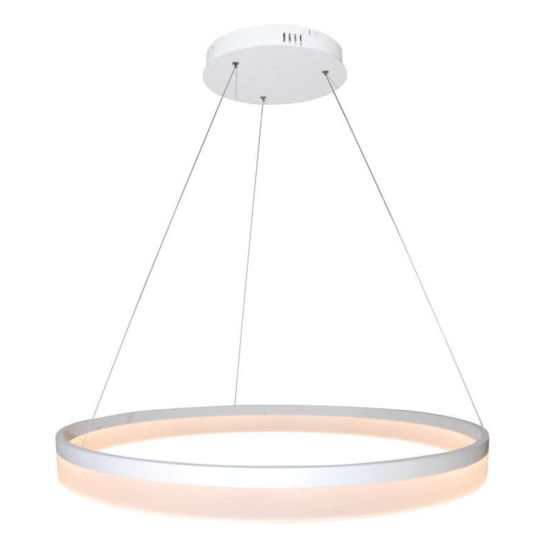 Ohalloran 1 - Light LED Geometric Pendant, 8 cm H x 60 cm W x 60 cm D