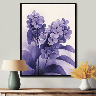 Karlee, ombres lilas en monochrome minimalisme III - Lilas, art mural